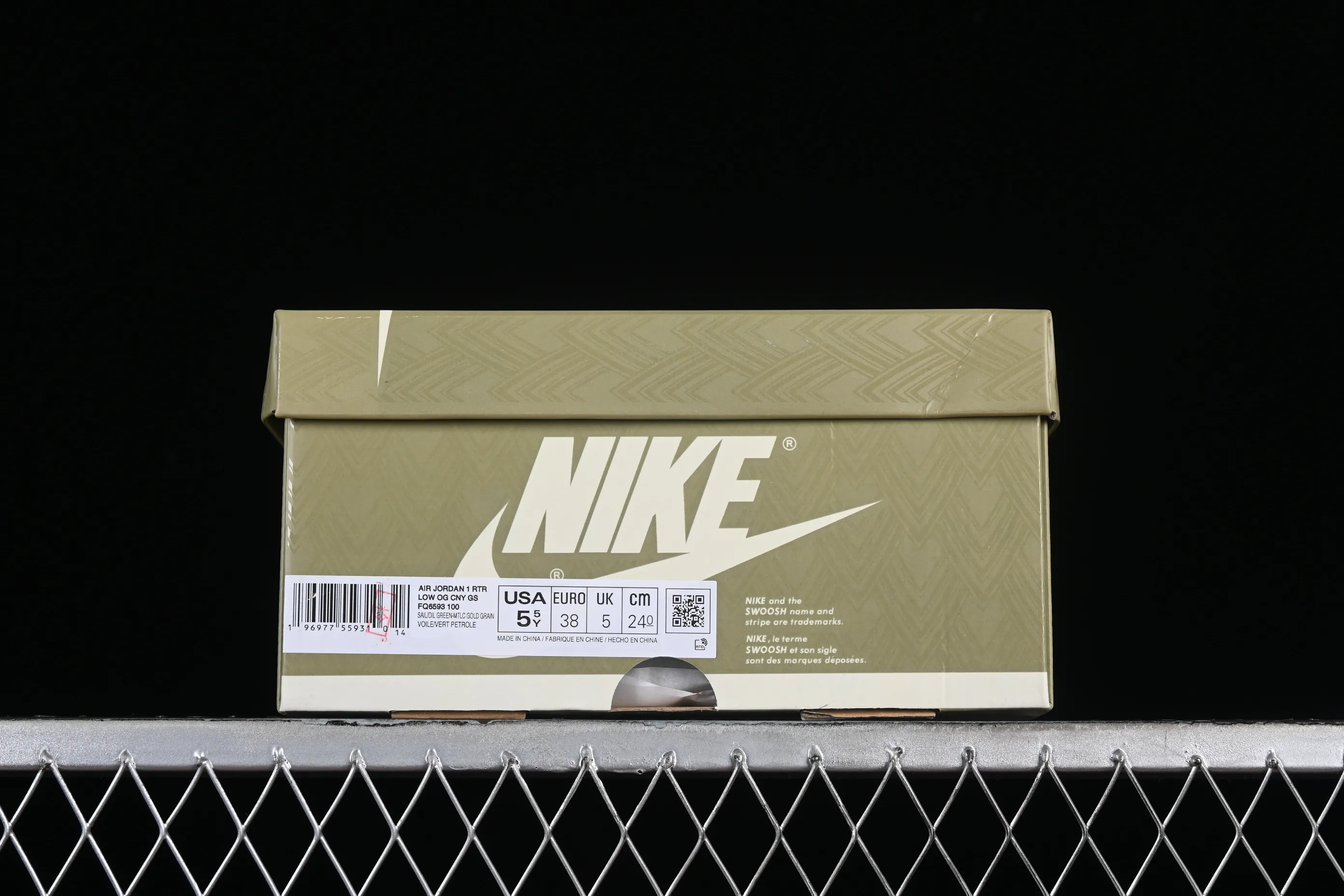 All categories Air Jordan Jordan series basketball shoes Air Jordan 1 Low Pure original Air Jordan 1 Low OG GS "Chinese New Year" AJ1 Joe 1 Dragon Year zodiac color low-top cultural casual sneakers FQ6593-100